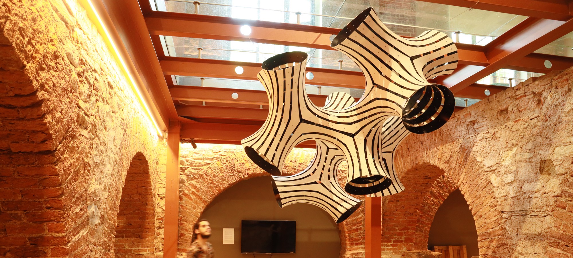 Occa suspended installation at Rezan Has Museum